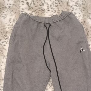 Jordan Gray Sweatpants with Black Drawstring